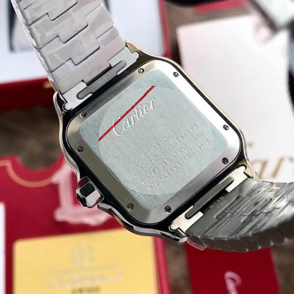 Cartier De Santos firstcopy Silver Green Dial Swiss ETA Movement Men’s Watch