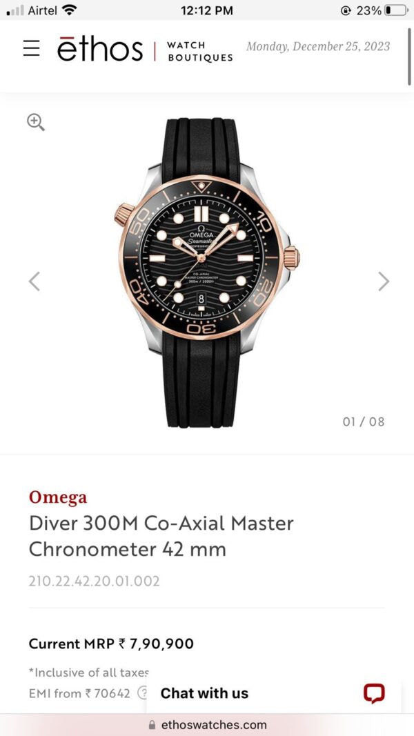 Omega Seamaster firstcopy Black Copper Co-Axial Japanese Automatic Men’s Watch