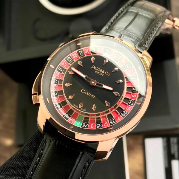 Jacob & Co Casino Tourbillon Rose Gold Men’s Sports Firstcopy Replica ETA Watch