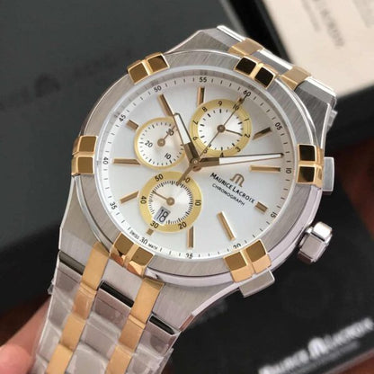 Maurice Lacroix Aikon firstcopy Two Tone Quartz Chronograph Men’s Watch