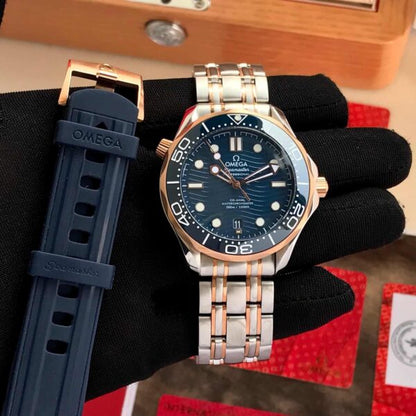 Omega Seamaster firstcopy Two Tone Blue Dial Automatic Men’s Watch