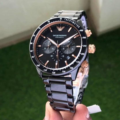 Emporio Armani AR70002 Firstcopy Full Black Ceramic Men's Watch