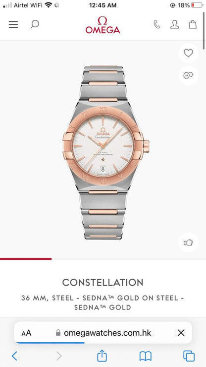 Omega Constellation firstcopy RoseGold White Dial Japanese Automatic Men’s Watch