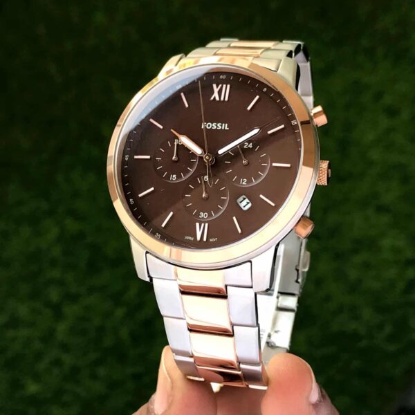 Fossil firstcopy FS5475 Two Tone Brown Dial Chronograph Men’s Watch