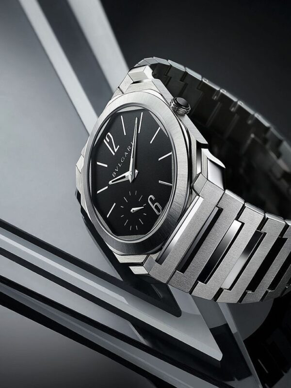 Bvlgari Octo Finissimo Firstcopy Silver Black Swiss ETA Automatic Slim Men's Watch