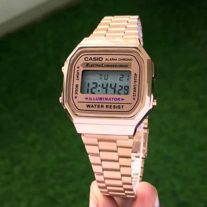 Casio Vintage firstcopy A168WGG-1B Retro Rosegold Unisex Watch