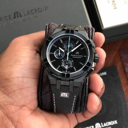Maurice Lacroix Aikon firstcopy Black PVD Quartz Chronograph Limited Edition Men’s Watch