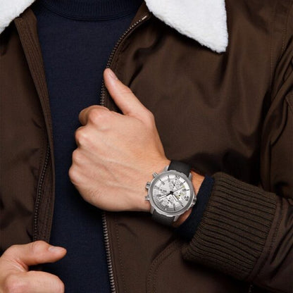 IWC Aquatimer Chronograph Day Date firstcopy White Dial Black Belt Men’s Watch