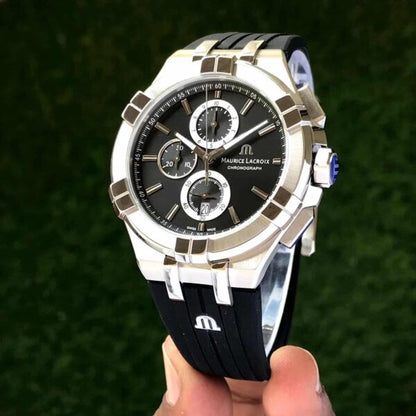 Maurice Lacroix Aikon firstcopy Full Black Quartz Chronograph Men’s Watch