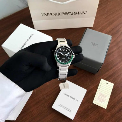 Emporio Armani AR11589 Firstcopy GMT Stainless Steel Men's Watch