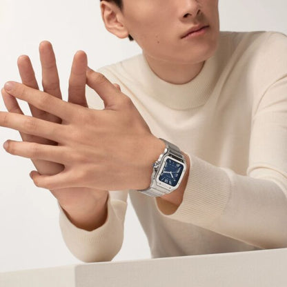 Cartier De Santos firstcopy Silver Blue Swiss ETA Automatic Men’s Watch