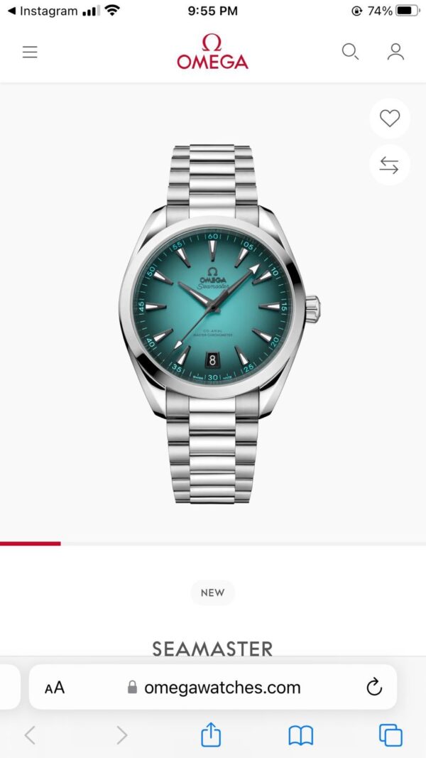 Omega Aqua Terra firstcopy Turquoise Dial Automatic Men’s Watch