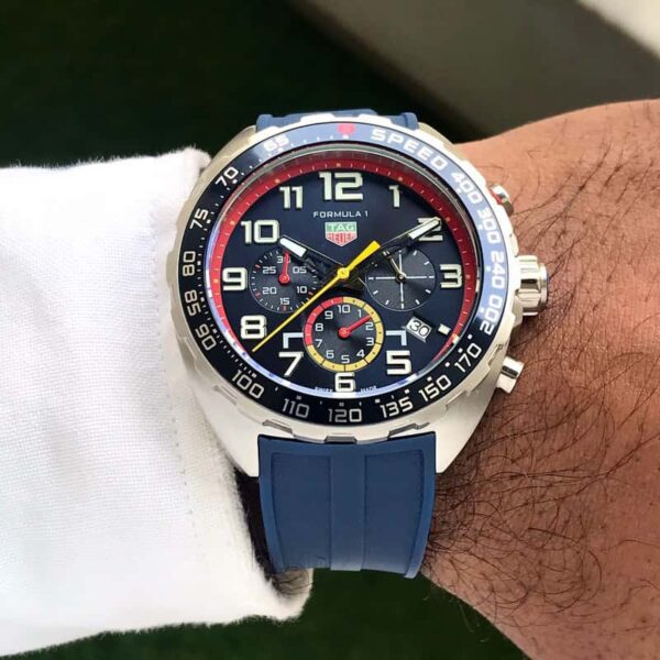 Tag Heuer Formula 1 Red Bull Racing Blue Rubber Belt Firstcopy Replica Watch