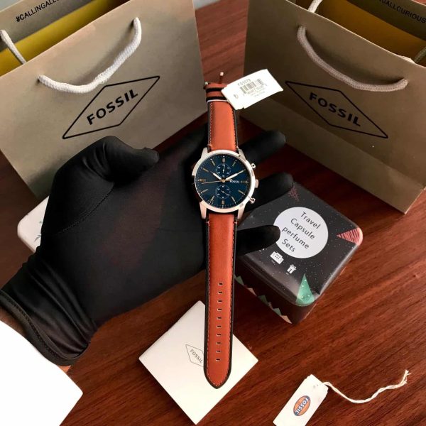 Fossil Townsman firstcopy FS5279 Chronograph Luggage Leather Men’s Watch