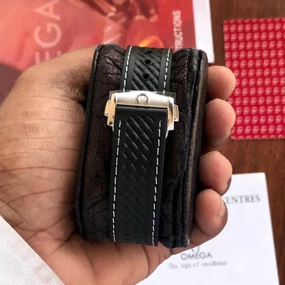 Omega Aqua Terra firstcopy Turquoise Dial Black Rubber Automatic Men’s Watch