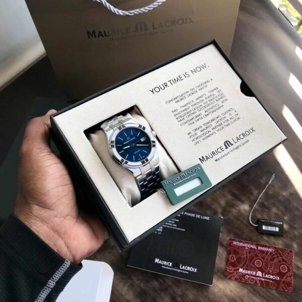 Maurice Lacroix Aikon firstcopy 40mm Quartz Stainless Steel Blue Dial Men’s Watch