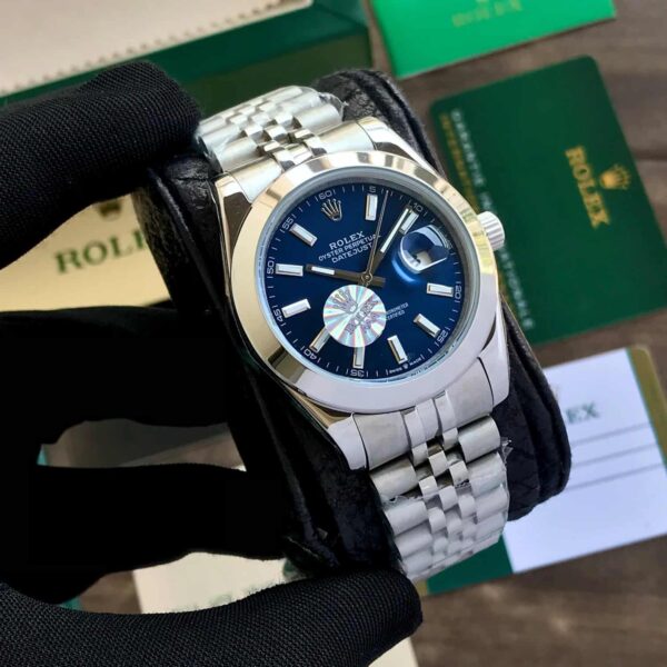 Rolex Datejust 41 Stainless Steel Silver Tone Blue Dial Japanese Automatic Mens Watch firstcopy