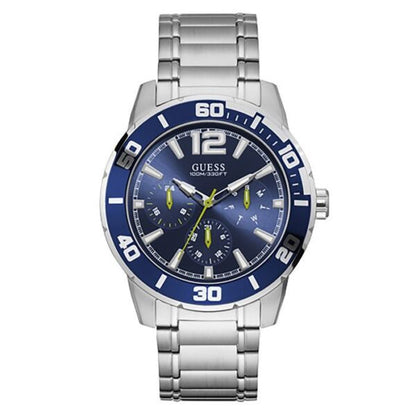 Guess W1249G2 firstcopy TREK Round Quartz Blue Dial Chronograph Men’s Watch