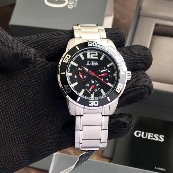 Guess W1249G1 firstcopy Analog Black Dial Chronograph Men’s Watch