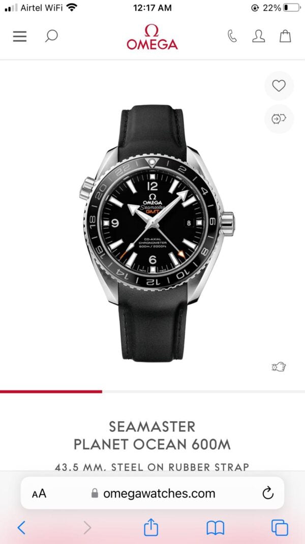 Omega Seamaster Super Ocean GMT firstcopy Premium Automatic Men’s Watch