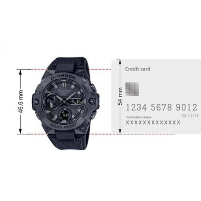Casio G-Shock firstcopy B-400 Round Full Black Men’s Watch