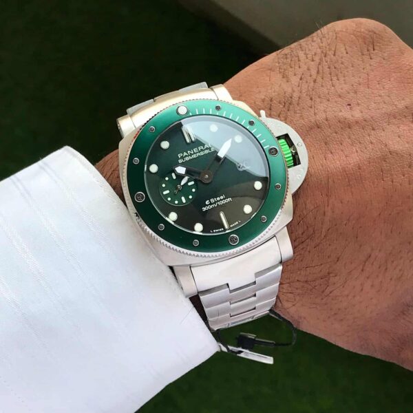Panerai Luminor Submersible firstcopy Stainless eSteel Green Dial Automatic Men’s Watch