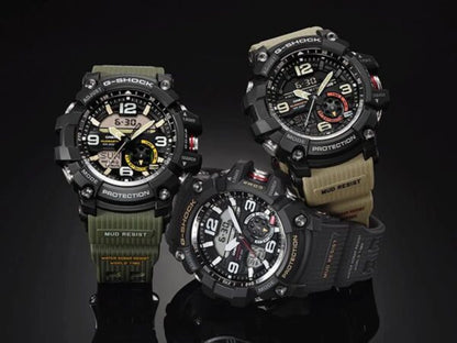 Casio G-Shock firstcopy Mudmaster GG-1000-1A3DR Black Analog-Digital Green Strap Men’s Watch