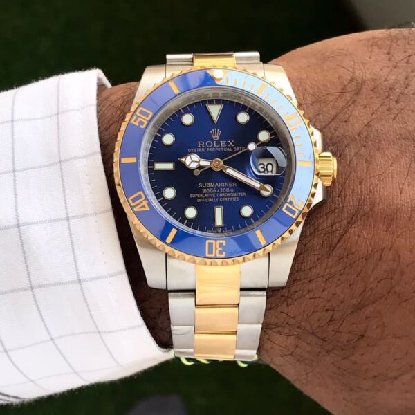 Rolex Submariner Two Tone Blue Dial Japanese Automatic firstcopy Watch
