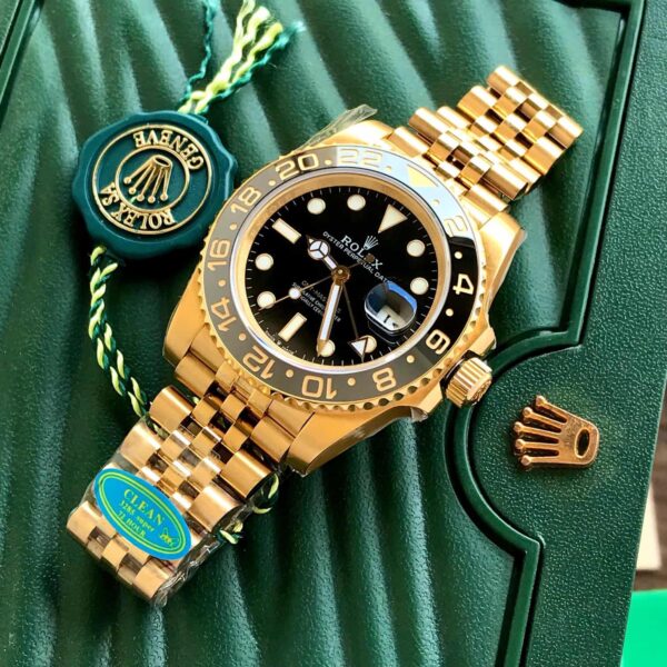 Rolex GMT Master Full Gold Swiss ETA 3255 Clean Automatic firstcopy Watch