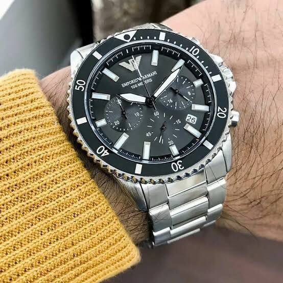 Emporio Armani AR11360 Firstcopy Black Dial Chronograph Men's Watch