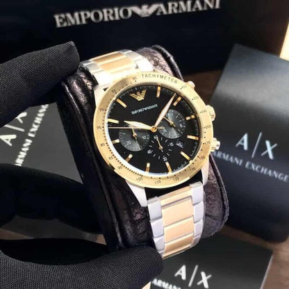 Emporio Armani AR11521 Firstcopy Two Tone Stainless Steel Men's Watch