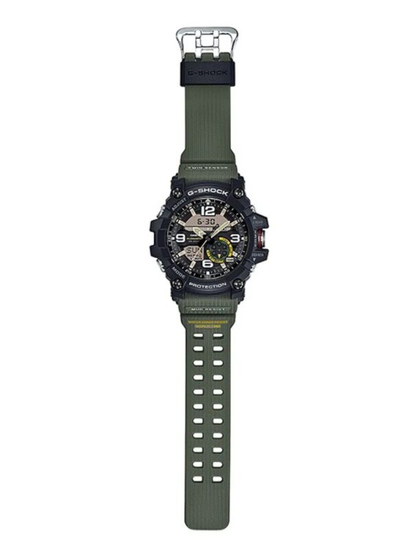 Casio G-Shock firstcopy Mudmaster GG-1000-1A3DR Black Analog-Digital Green Strap Men’s Watch