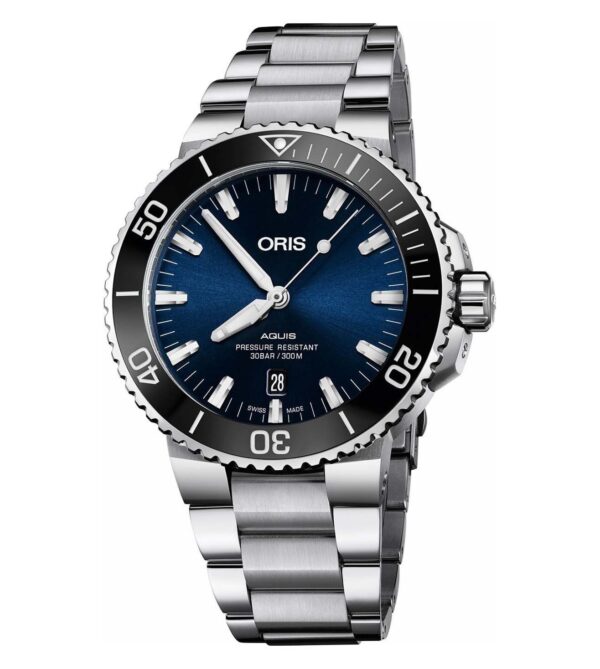 Oris Aquis Date Silver Blue Dial Men’s Sports Firstcopy Replica Watch