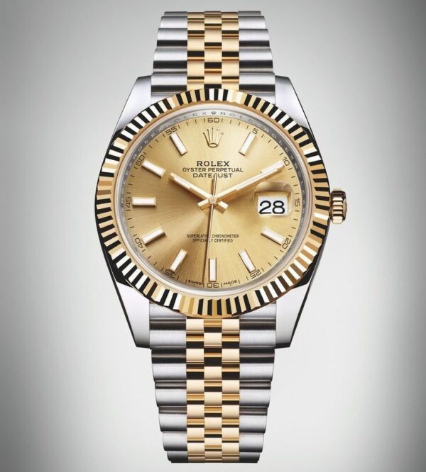 Rolex Datejust 41 Two Tone Gold Dial Jubilee Bracelet Japanese Automatic Mens Watch firstcopy