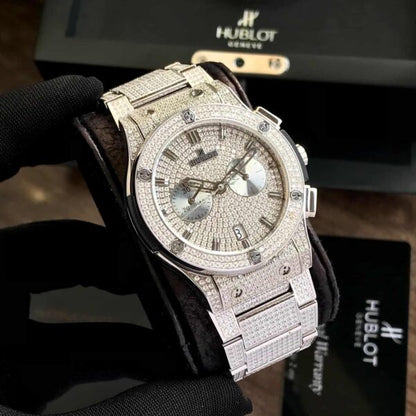 Hublot Big Bang firstcopy Full Silver Diamond Japanese Quality Men’s Watch
