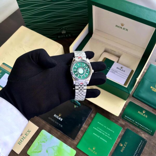 Rolex Sky-Dweller Silver Green Dial Automatic firstcopy Watch