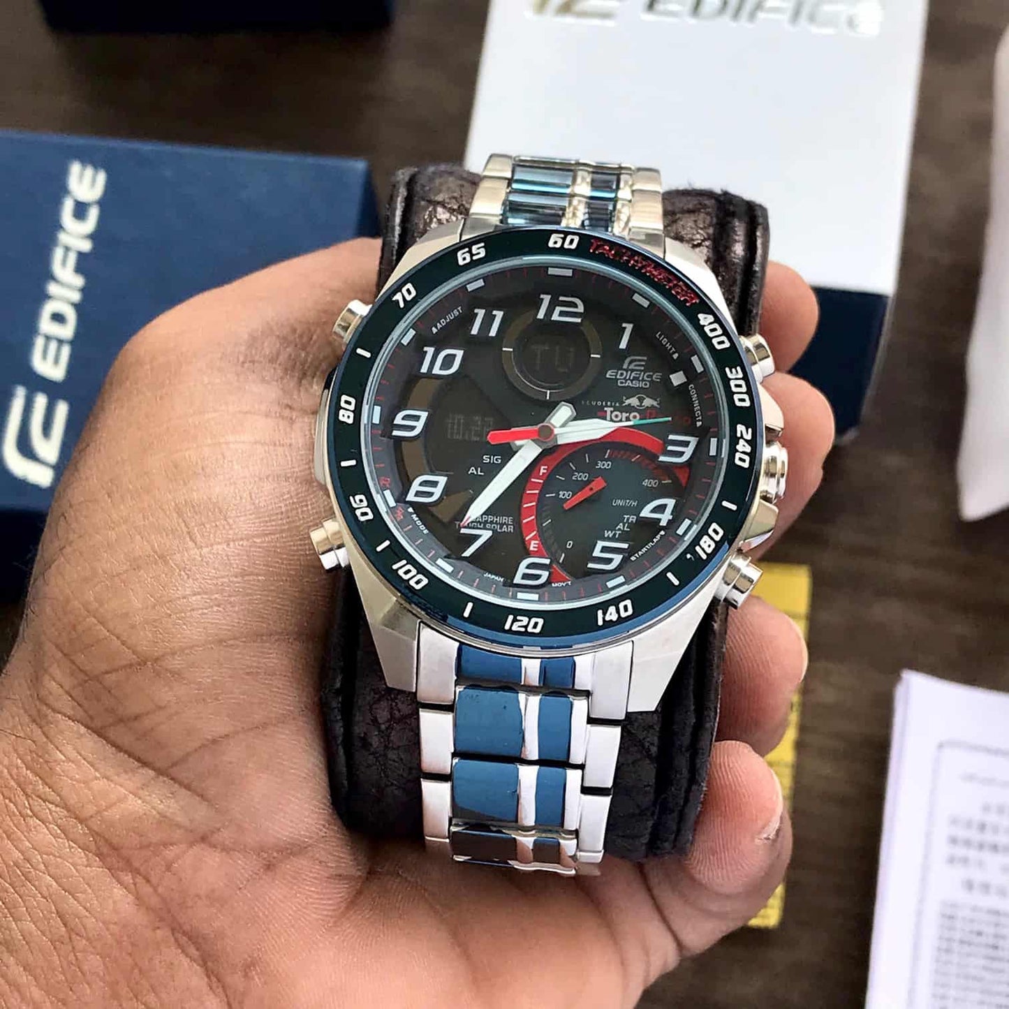 Casio Edifice firstcopy ECB-900TR-2 Red Bull Edition Analog & Digital Men’s Watch