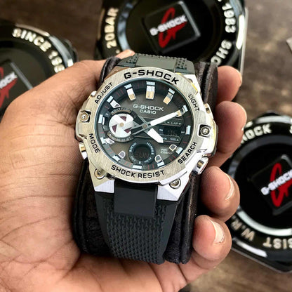 Casio G-Shock firstcopy Gravitymaster GR-B100-1A4ER Silver Black Dial Men’s Watch