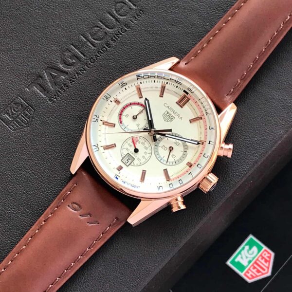 Tag Heuer Carrera Chronosprint X 911 Porsche White Dial Japanese Mens Watch firstcopy