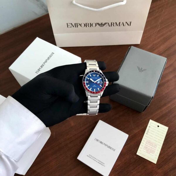 Emporio Armani AR11590 Firstcopy Diver GMT Blue Dial Men's Watch