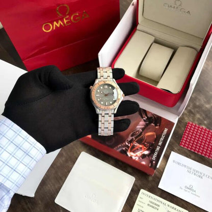 Omega Seamaster firstcopy Grey Dial Co-Axial Automatic Matte Finish Men’s Watch