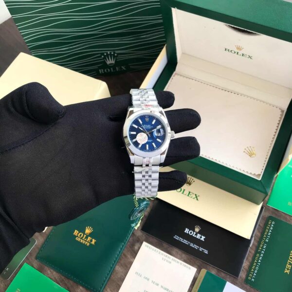 Rolex Datejust 41 Stainless Steel Silver Tone Blue Dial Japanese Automatic Mens Watch firstcopy