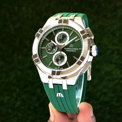 Maurice Lacroix Aikon firstcopy Green Quartz Chronograph Men’s Watch