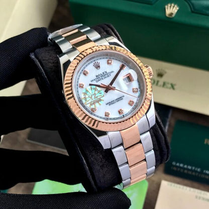 Rolex Datejust 41 Diamond Numbers Two Tone Automatic Mens Watch firstcopy