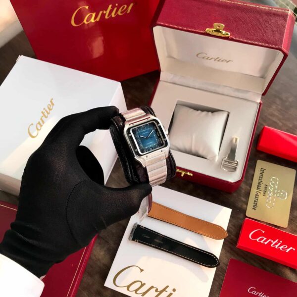 Cartier De Santos firstcopy Silver Blue Swiss ETA Automatic Men’s Watch