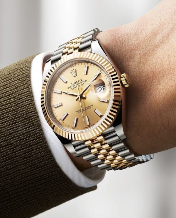 Rolex Datejust 41 Two Tone Gold Dial Jubilee Bracelet Japanese Automatic Mens Watch firstcopy