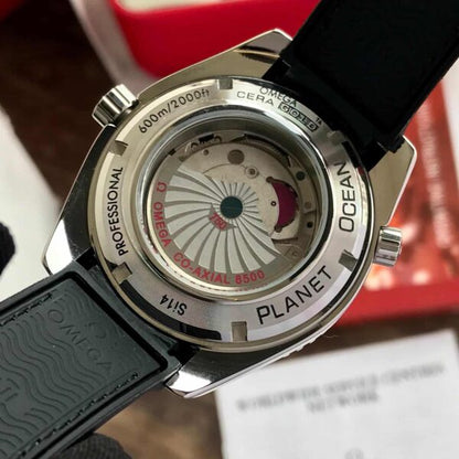 Omega Seamaster firstcopy Super Ocean GMT Premium Automatic Black Leather Men’s Watch