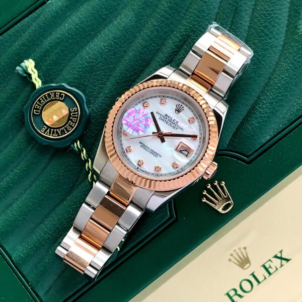 Rolex Datejust 41 Diamond Numbers Two Tone Automatic Mens Watch firstcopy