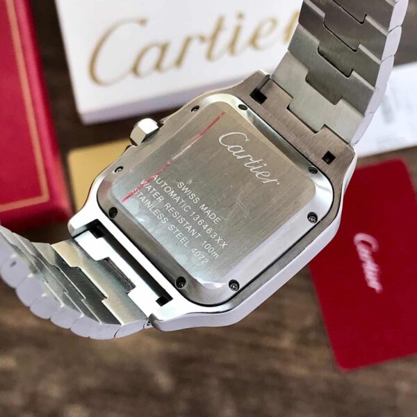 Cartier De Santos firstcopy Stainless Steel Grey Dial Dual Time Premium Automatic Men’s Watch
