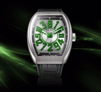 Franck Muller Vanguard firstcopy Crazy Hours Green Swiss ETA V45CHBR Automatic Men’s Watch